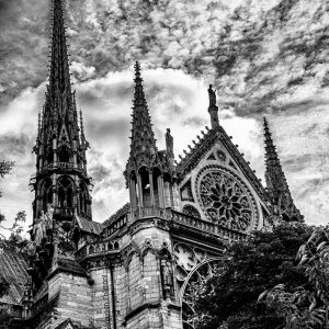 French Photographer Art Photography Paris / The spire of Notre-Dame de Paris