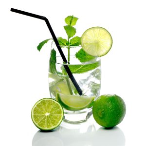 French Photographer Studio Food Photography Mojito Cocktail with Ice cubes