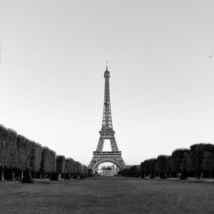 French Photographer Landscape Photography Eiffel Tower seen from Champs de Mars park