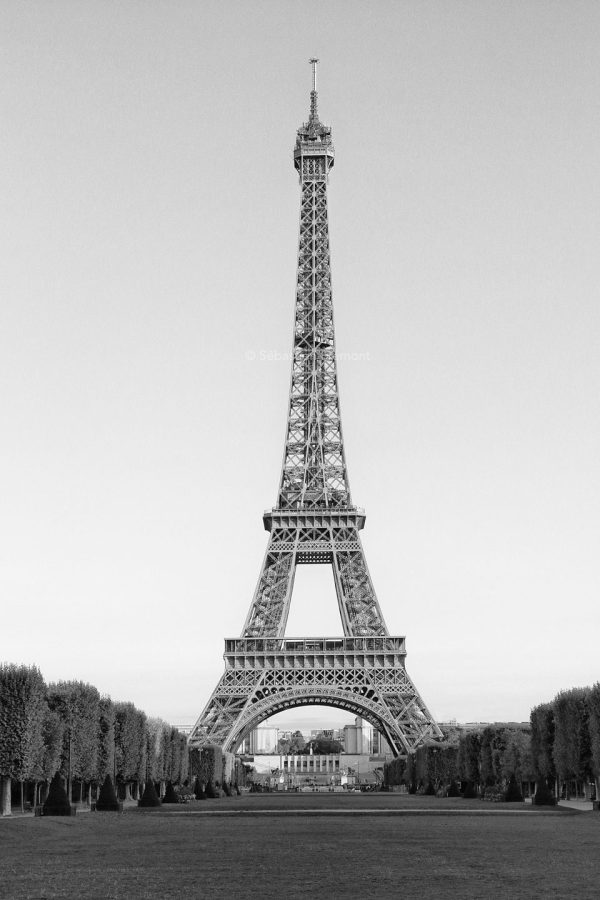 French Photographer Landscape Photography Eiffel Tower seen from Champs de Mars park