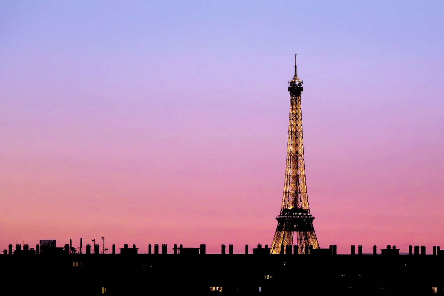 French Photographer Paris France Landscape Photography Pink Sunset at Eiffel Tower