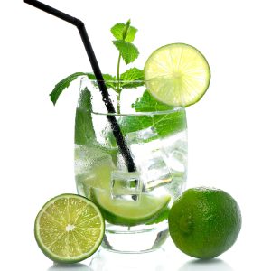 French Photographer Studio Food Photography Fresh Mojito Cocktail with Ice cubes