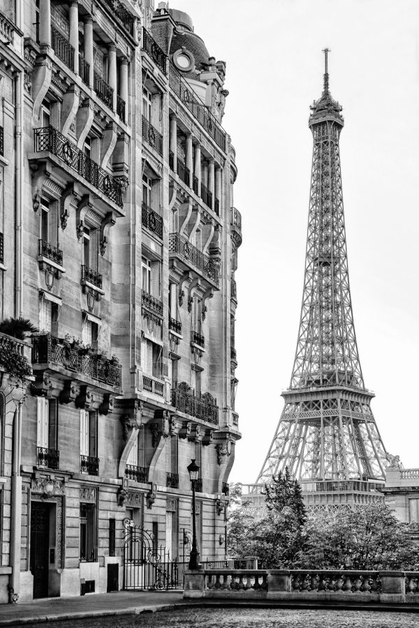 French Photographer Street Photography Eiffel tower at the end of the street